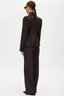Saxony Fitted Cropped Blazer Espresso