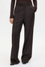 Saxony High Waisted Pintuck Pant Espresso