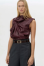 Sana Drape Top Burgundy