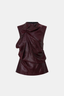 Sana Drape Top Burgundy