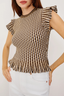 Bryn Top Brown Stripe