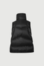 High Neck Goose Down Vest Black