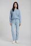 Round Neck Cashmere Sweater Azure