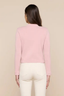 Patsy Crop Crew Cardigan Misty Rose