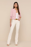 Patsy Crop Crew Cardigan Misty Rose