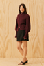Matilda Zip Cardigan Burgundy