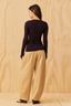 Rockie V-Neck Long Sleeve Java
