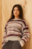 Velma Sweater Pink Stripe