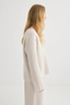 Brushed Cashmere V-Neck Oyster
