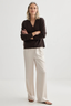 Cashmere V-Neck Cardigan Bitter Chocolate