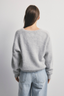 Frankie Cashmere Crew Neck Cardigan Light Grey