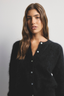 Frankie Cashmere Crew Neck Cardigan Black
