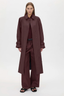 Dia Elastic Detail Pant Burgundy