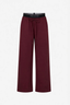 Dia Elastic Detail Pant Burgundy