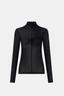 Novel Long Sleeve Stocking Top Black