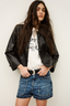 Milos Leather Jacket Noir