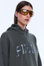 Cassie Oversized Hoodie Washed Olive/ Pelly