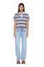 Sott Shrunken Polo Multi Stripe