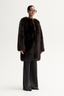 Irena Fur Coat Chocolate