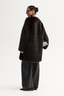 Irena Fur Coat Chocolate