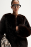 Irena Fur Coat Chocolate