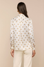 Tyler Silk Blouse Vintage White/ Gold Heart Stud