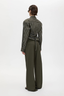 Tarn Fitted Stripe Shirt Dark Emerald