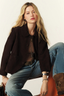 Milas Suede Jacket Chocolate
