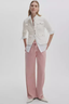 Mercer Italian Textured Knit Blazer Ivory