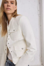 Mercer Italian Textured Knit Blazer Ivory