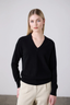 Amy Cashmere V-Neck Black