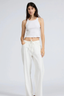 Featherweight Phoebe Drawstring White Scallop