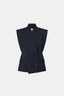 Ascent Double Breasted Vest Dark Grey