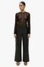 Leo Lace Bodysuit Black