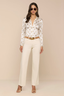Tyler Silk Blouse Vintage White/ Gold Heart Stud