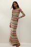 Pedro Maxi Dress Perla Stripe