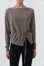 Cashmere Asymm Cardigan Vapor