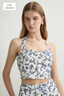 Rue Halter Top Blue Baroque