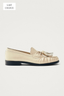 Marietta Onix Cream Leather Loafers