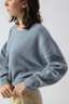 Damsville Boatneck Jumper Storm Melange