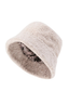 London Shearling Bucket Hat Beige
