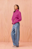 Matilda Zip Cardigan Magenta