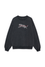 Spencer Sweatshirt Leopard Washed Black