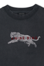 Spencer Sweatshirt Leopard Washed Black