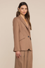 Chamberlain Blazer Mocha Tan/ Brown Pinstripe