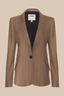 Chamberlain Blazer Mocha Tan/ Brown Pinstripe