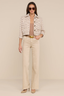 Jia Cropped Tweed Jacket Ivory/ Pink/ Dark Brown/ Silver Tweed