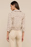 Jia Cropped Tweed Jacket Ivory/ Pink/ Dark Brown/ Silver Tweed