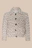Jia Cropped Tweed Jacket Ivory/ Pink/ Dark Brown/ Silver Tweed