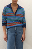 Harlow Oversized Polo Juan Stripe